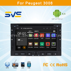 Android 4.4 car dvd player GPS navigation for Peugeot 3008 5008 with 7 inch touch screen