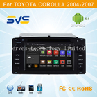 Android 4.4 car dvd player GPS navigation for Toyota Corolla 204-2007 with dvd usb sd swc