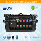 Android 4.4 car dvd player for Toyota Corolla 2007-2012 wuth GPS navigation system 8 inch