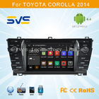Android 4.4 car dvd player for Toyota Corolla 2014 GPS navigation HD touch screen with 3G