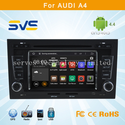 Android 4.4.4 car dvd player for Audi A4 car radio gps navigation system with bluetooth