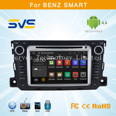 Android 4.4.4 car dvd player for Benz Smart car radio gps navigation system car audio