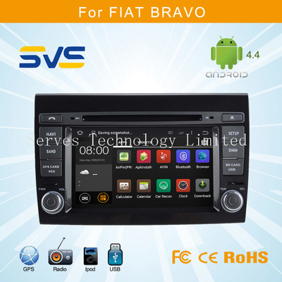 Android 4.4 car dvd player with GPS for FIAT BRAVO with car mp3 multimedia system 7 inch