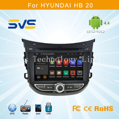 Android 4.4 car dvd player GPS navigation for Hyundai HB20 2011- 2013/Ix20 with A9 chipset