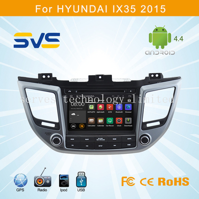 Android 4.4 car dvd player GPS navigation for Hyundai IX35 2015 with 8" HD touch screen