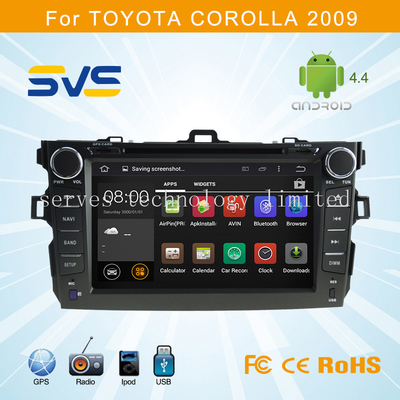 Android 4.4 car dvd player GPS navigation for Toyota Corolla 2007 2008 2009 2010 2011 2012