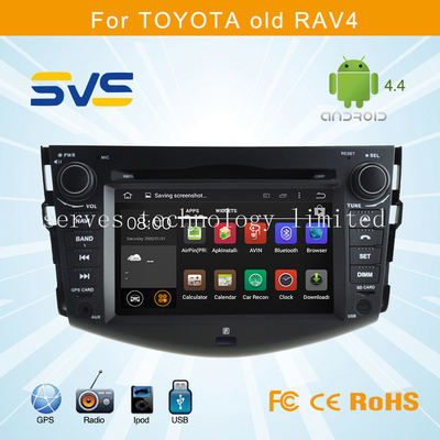 Android 4.4 car dvd player GPS navigation for Toyota RAV4 2006-2012 car video audio radio