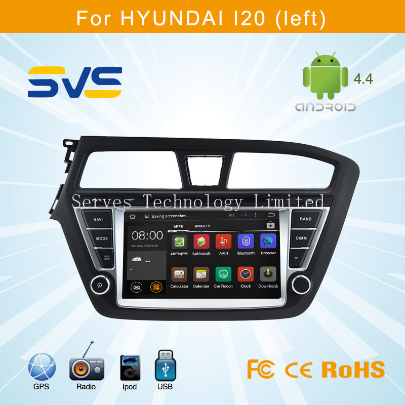 Android 4.4 car dvd player GPS navigation for Hyundai I20 2014 /Ix202012 with A9 chipset