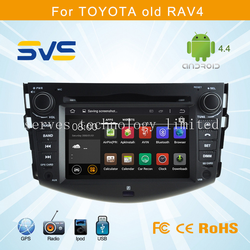 Android 4.4 car dvd player GPS navigation for Toyota RAV4 2006-2012 car video audio radio