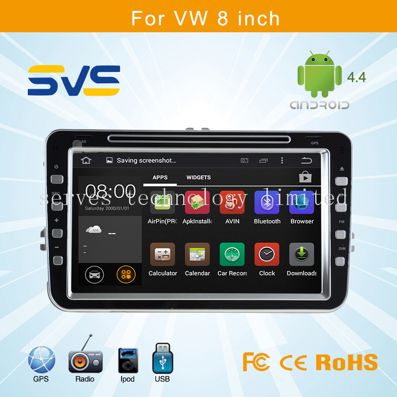 Android 4.4 car dvd player for VW 8 inch/ Volkswagen sagitar/passat B6/polo GPS navigation